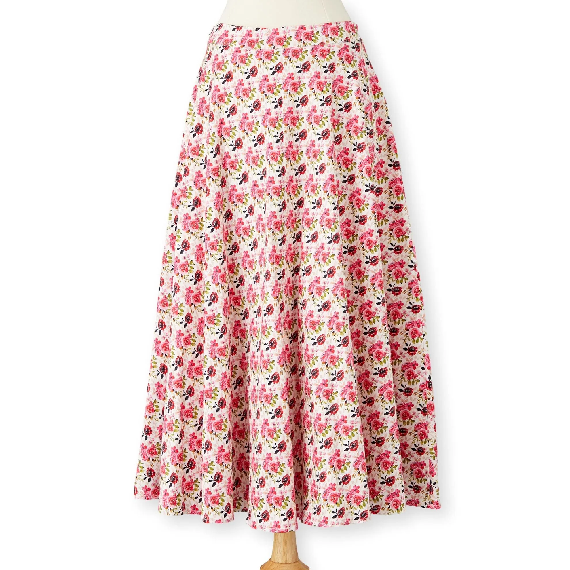 1940s Rose Circle Skirt