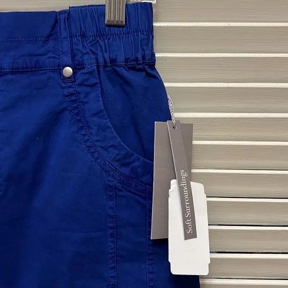 23. Soft Surroundings Pull-on Shorts in Royal Blue, Size XSmall
