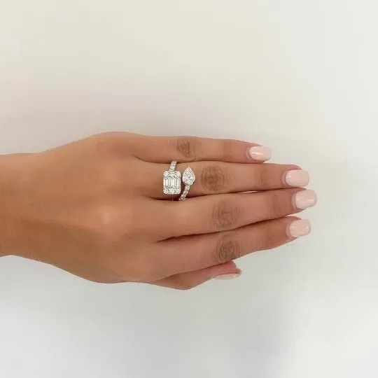 3/4 Carat Pear Shape Cut Diamond - D VS2 - 0.72ct - 193012