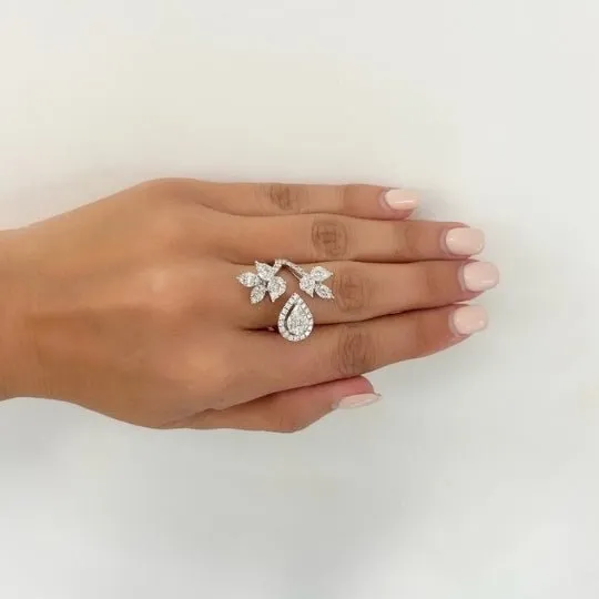 3/4 Carat Pear Shape Cut Diamond - D VS2 - 0.72ct - 193012
