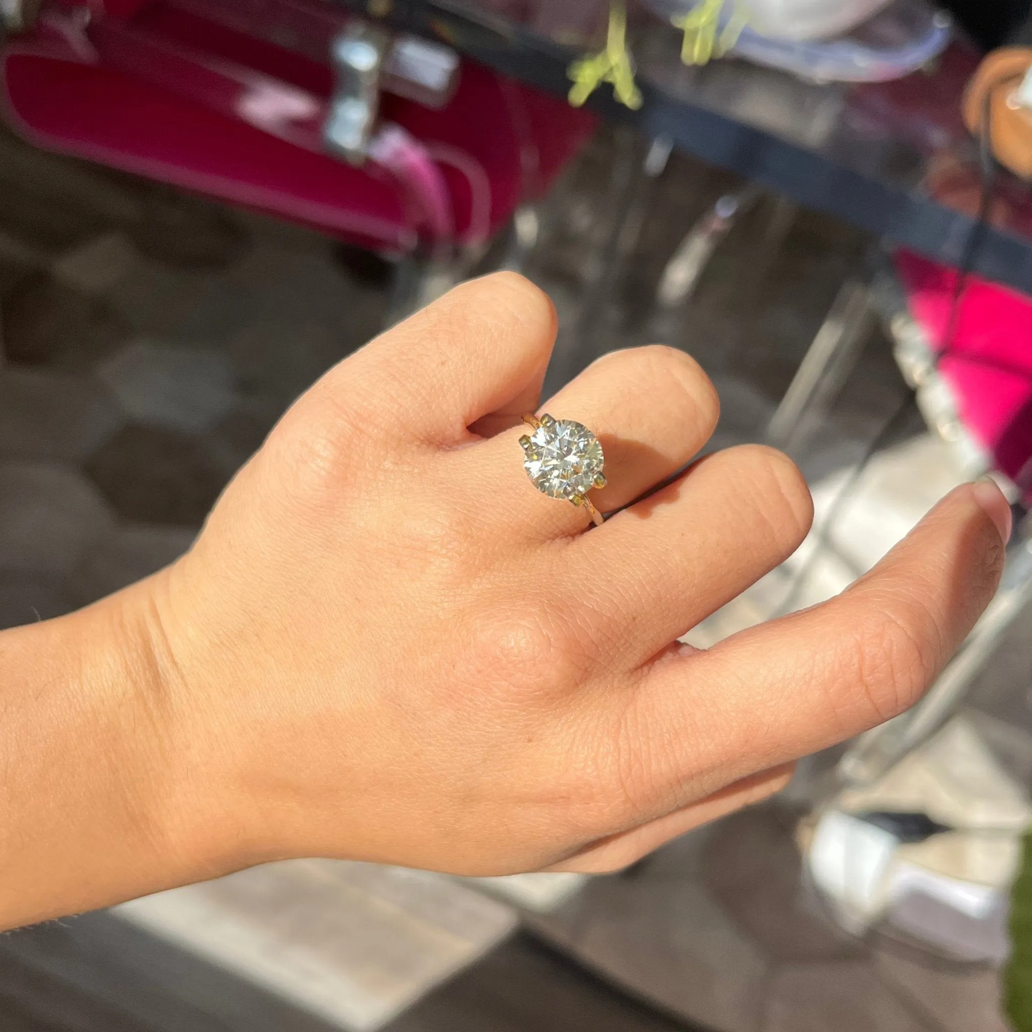 4.08ct Transitional Cut Diamond, GIA M VS1