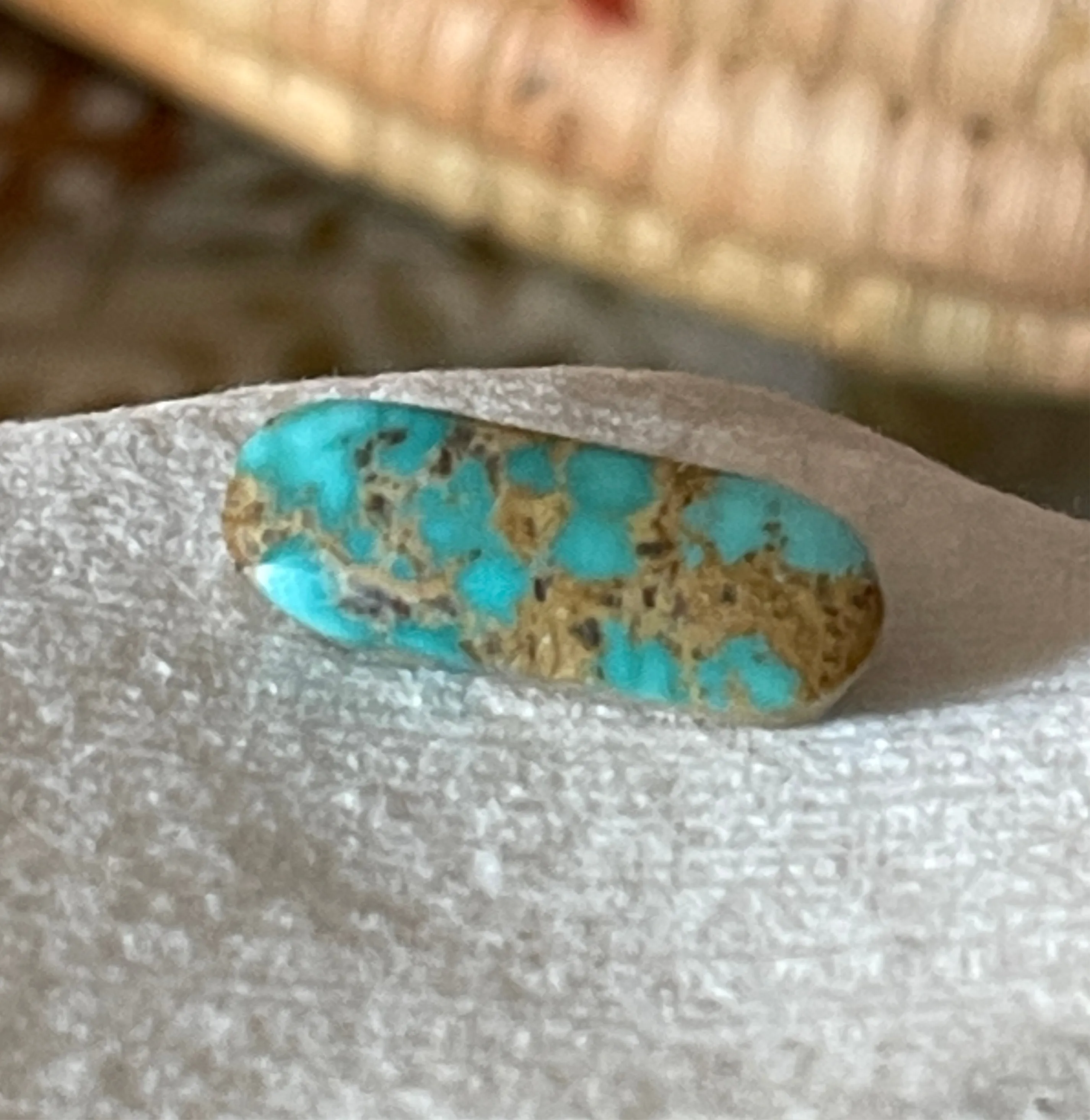 6.5 carats Blue green Turquoise from Iran
