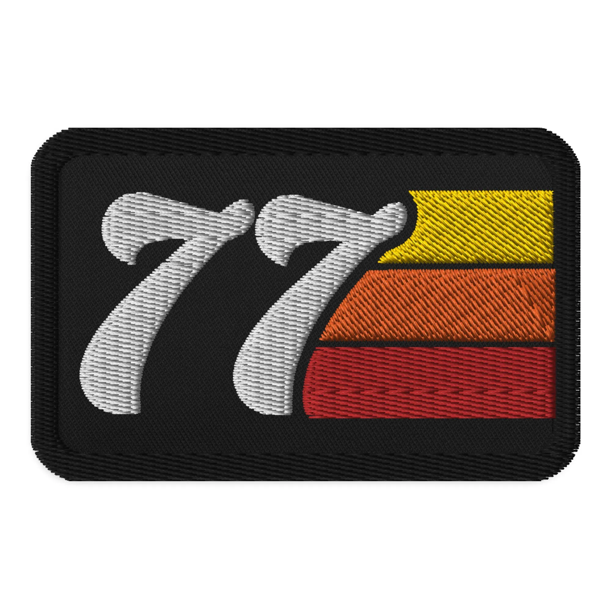 77 - 1977 Retro Groovy Birthday Year Embroidered patches