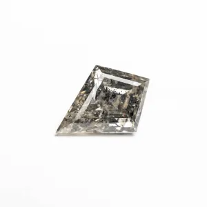 .94 CARAT CANADIAN SALT AND PEPPER DOUBLE CUT KITE DIAMOND