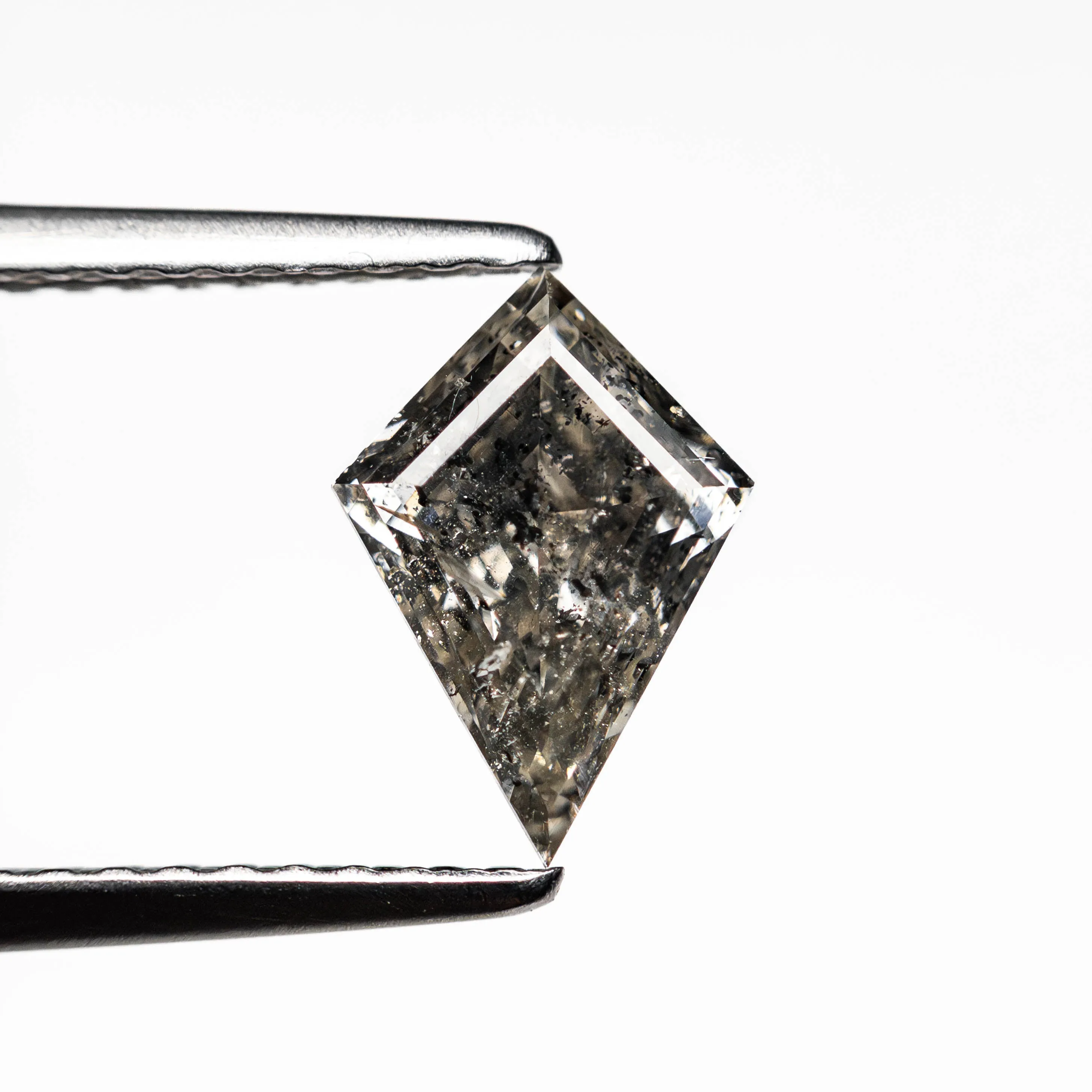 .94 CARAT CANADIAN SALT AND PEPPER DOUBLE CUT KITE DIAMOND
