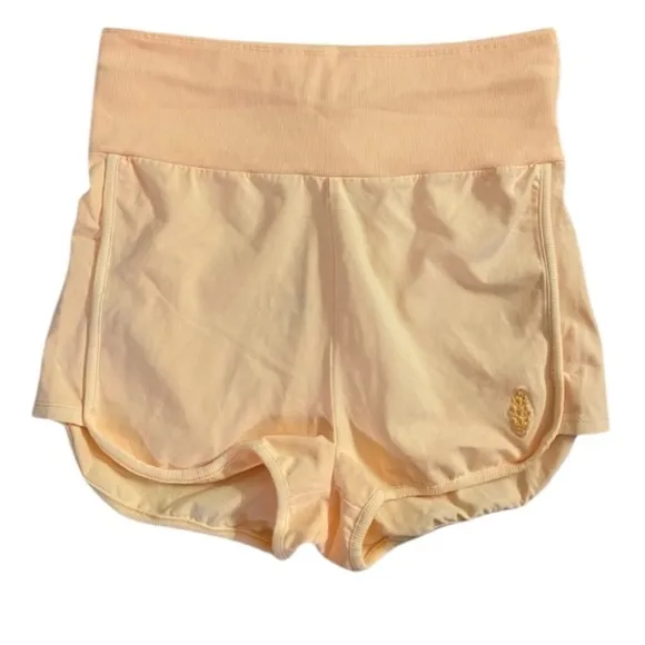 959. FREE PEOPLE Limitless Foldable Shorts in Peach Sz M NWOT $48