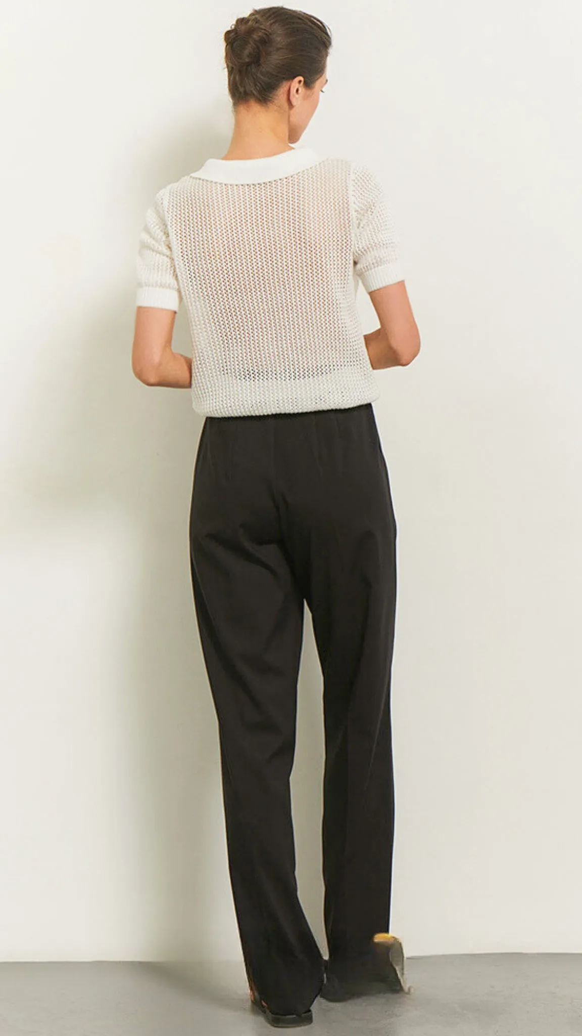 Adalyn Mesh Polo Tee