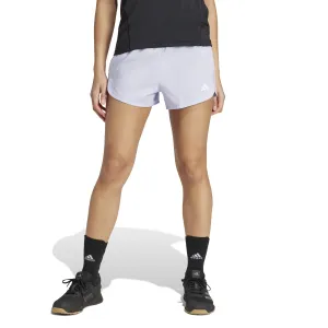 adidas Pacer Training 3-Stripes Woven 3 Inch Womens High-Rise Shorts