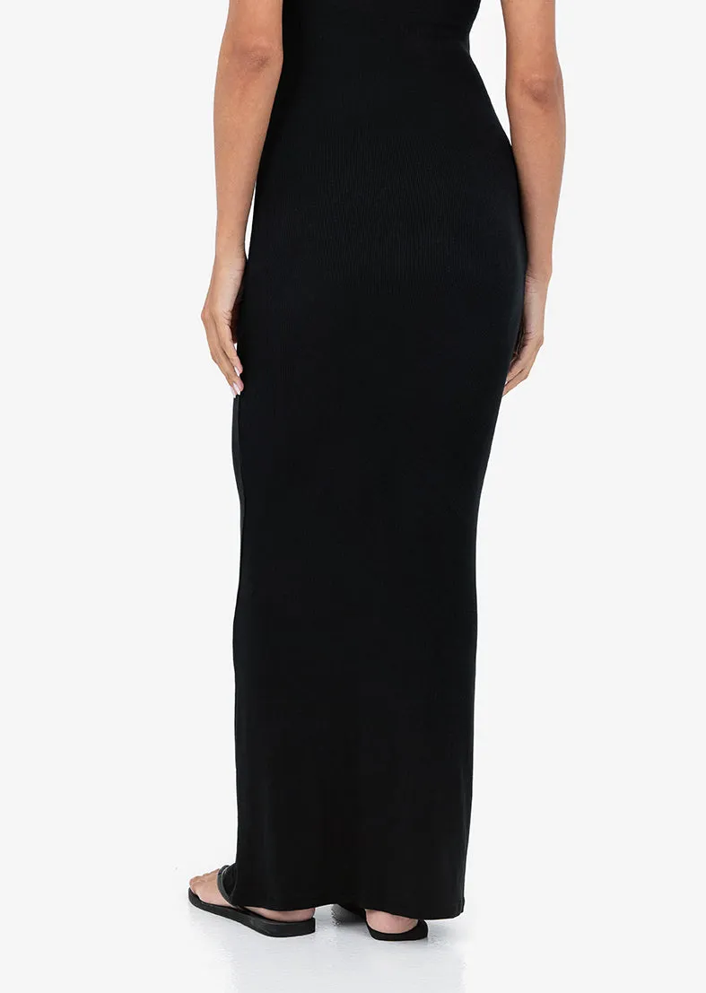Airjet Rib Maxi Dress Black