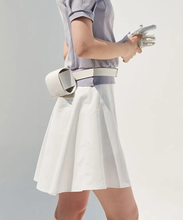 Anell Golf Airy Skirt - White