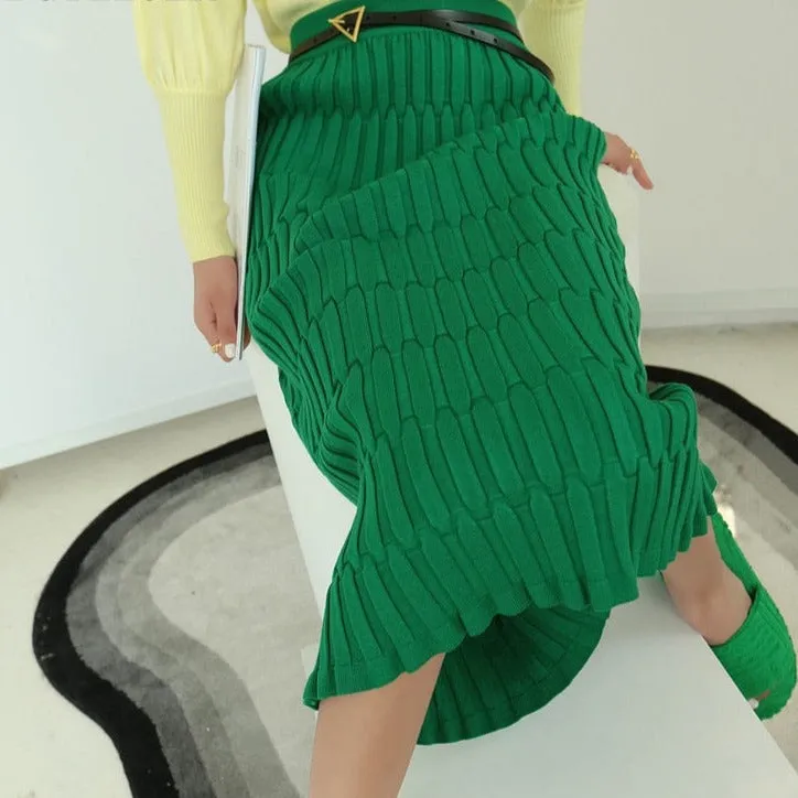 Anna Elegant Knitted Skirt