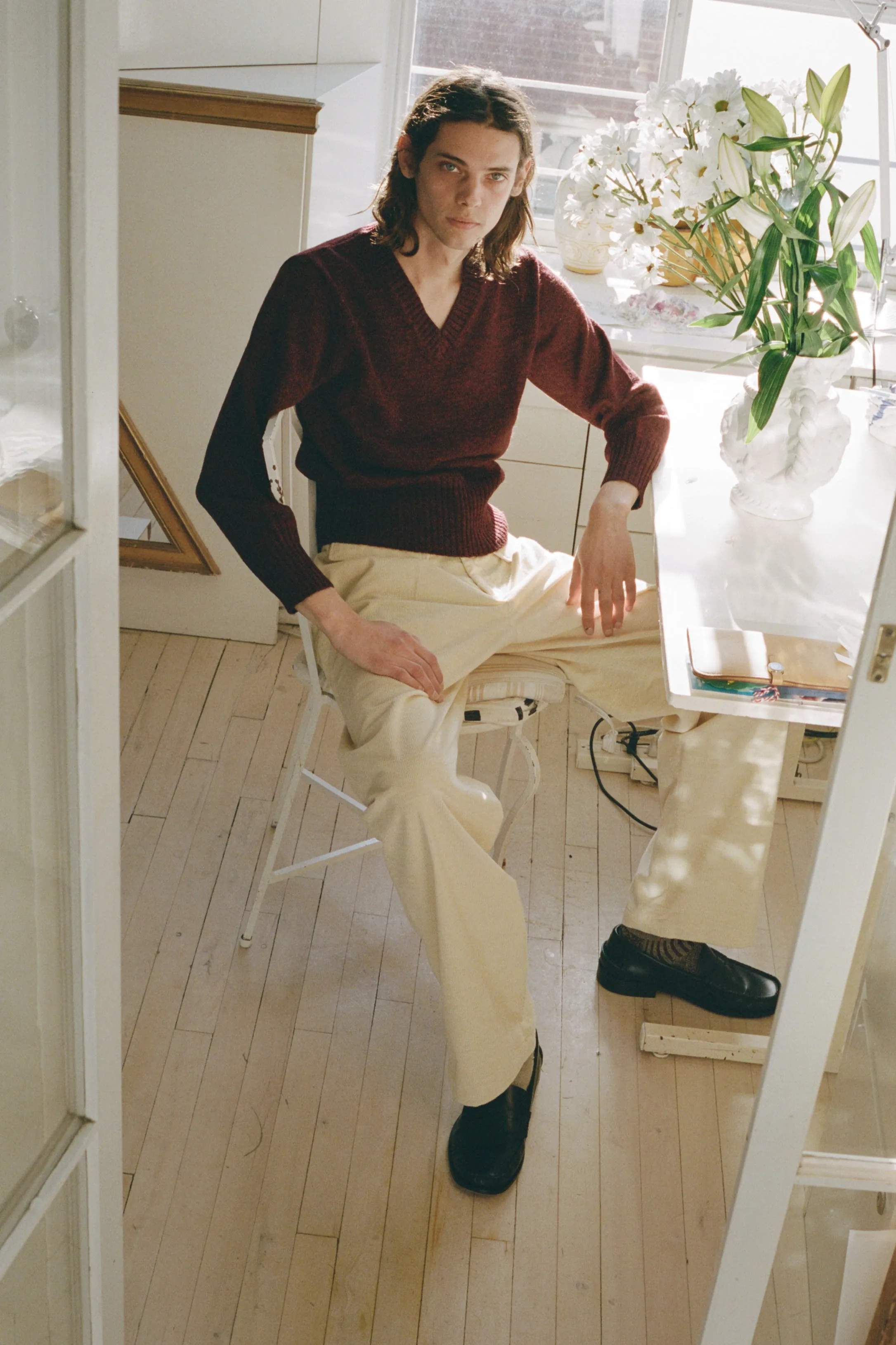 ANNORA SWEATER, MERLOT