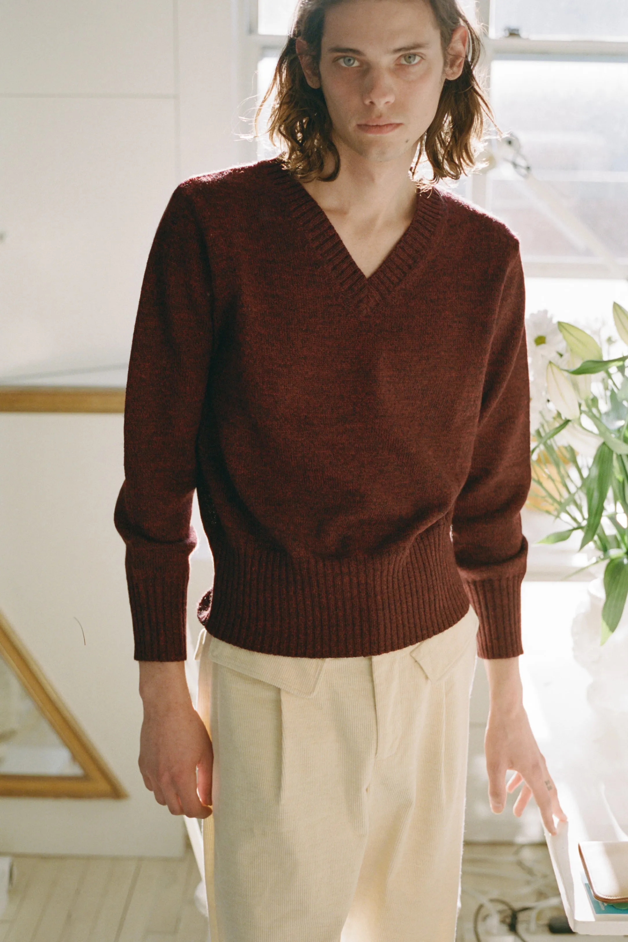 ANNORA SWEATER, MERLOT