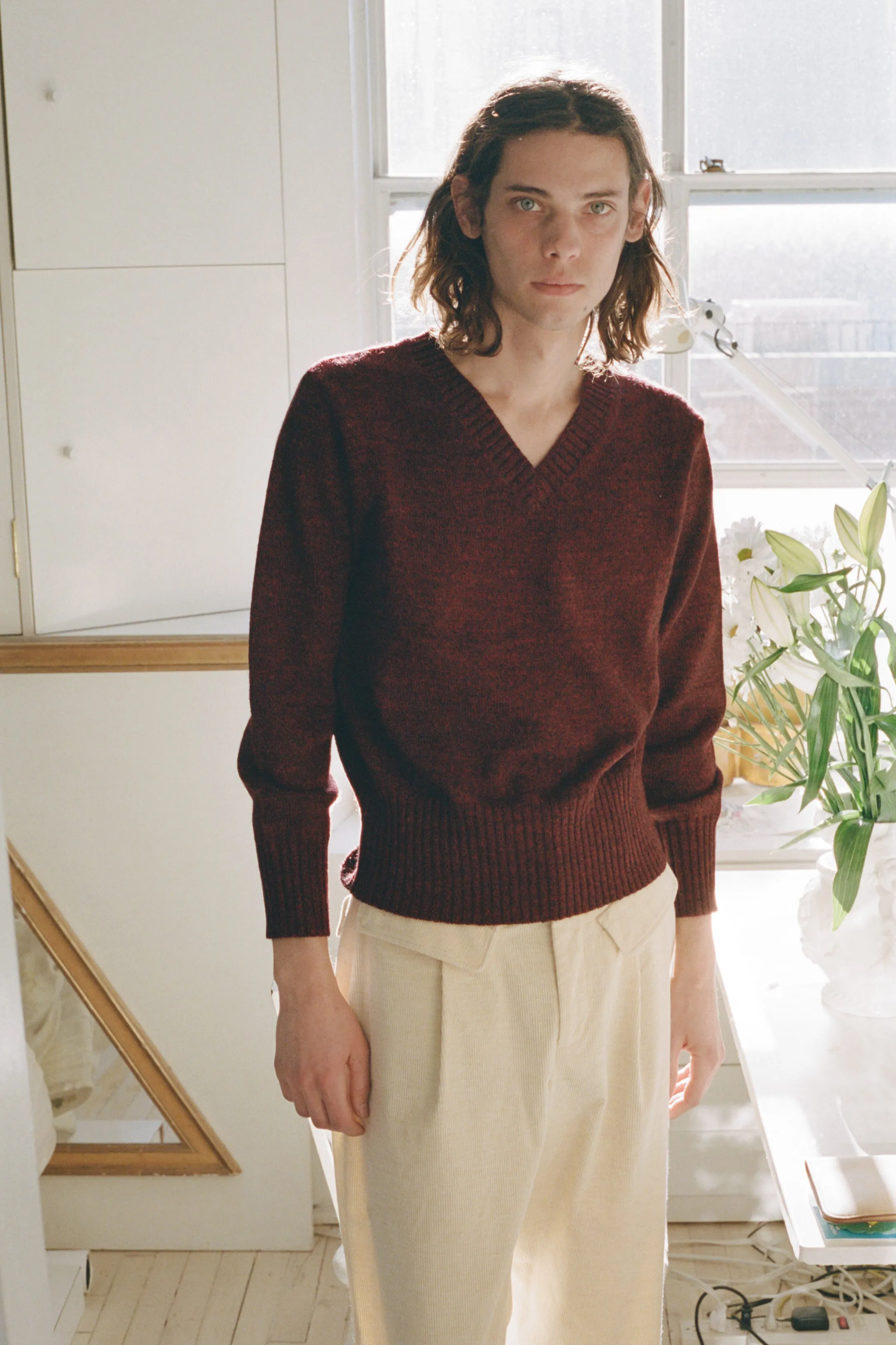 ANNORA SWEATER, MERLOT