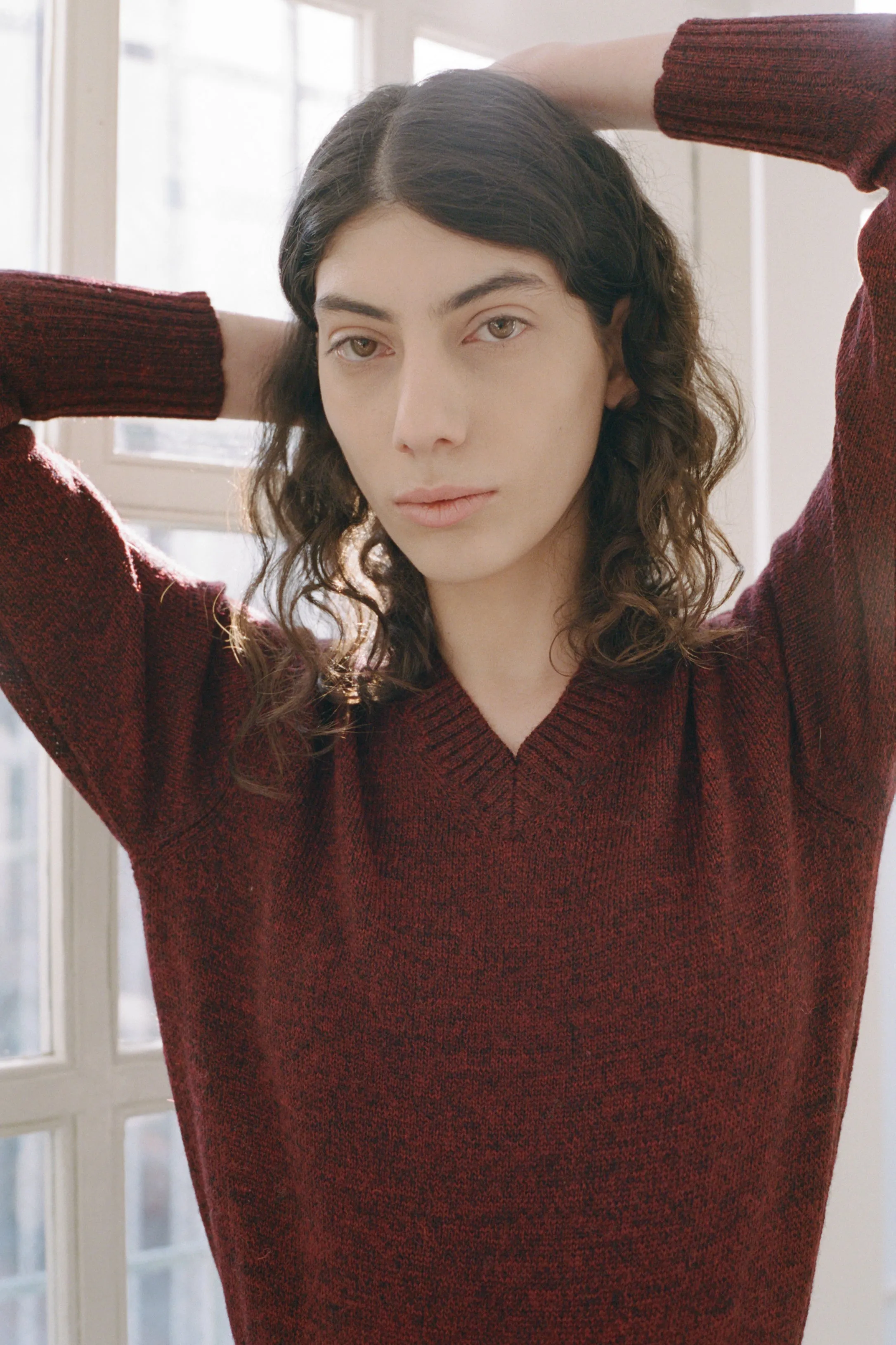 ANNORA SWEATER, MERLOT