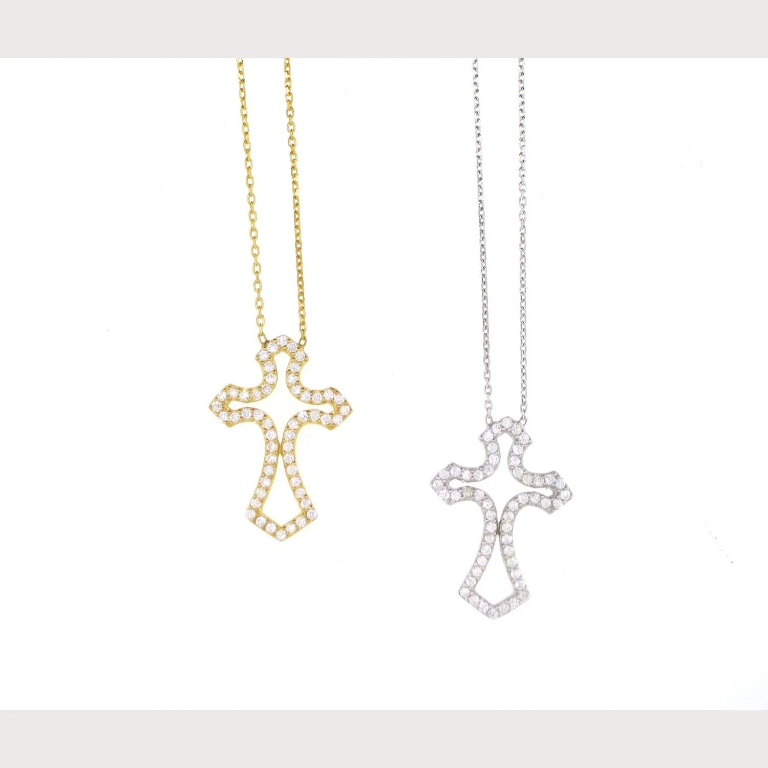 Antique Pave Cross