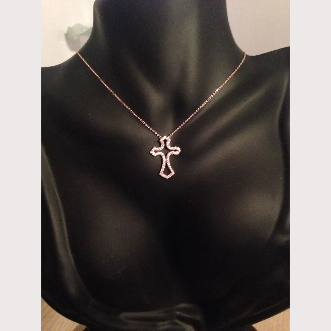 Antique Pave Cross