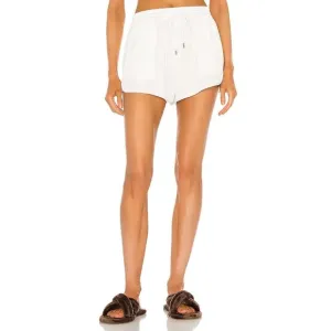 ATM ANTHONY THOMAS MELILLO Viscose Twill Pull On Shorts In White NWT Medium