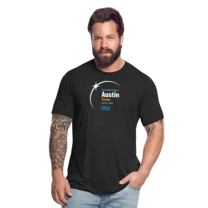 Austin Eclipse 2024: A Celestial Spectacle Unisex Tri-Blend T-Shirt