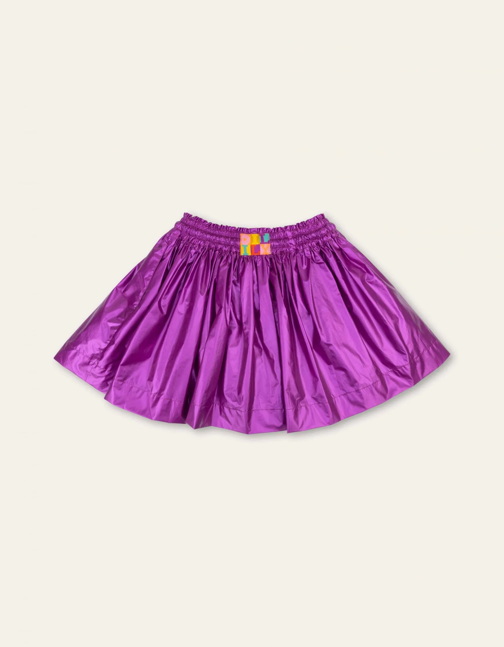 AW24 Oilily Girls Shield Purple Skirt