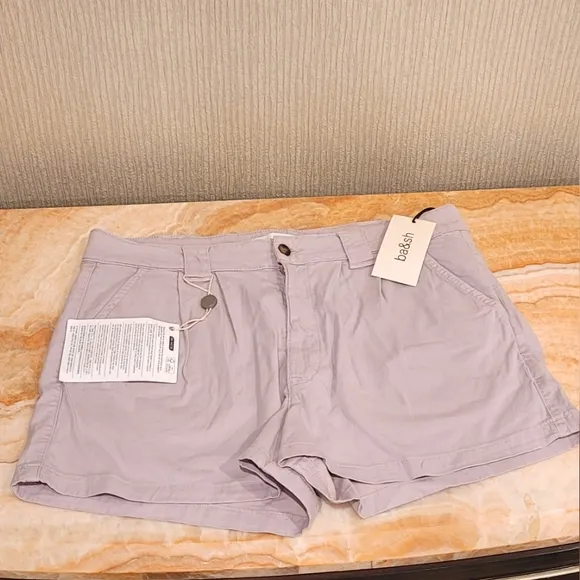 ba&amp;sh Pleated Lyocell-blend High Rise shorts MSRP $185
