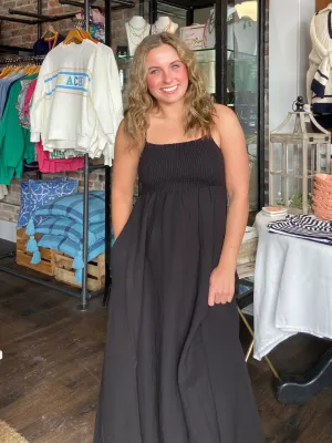 Beachside Midi Dress Black