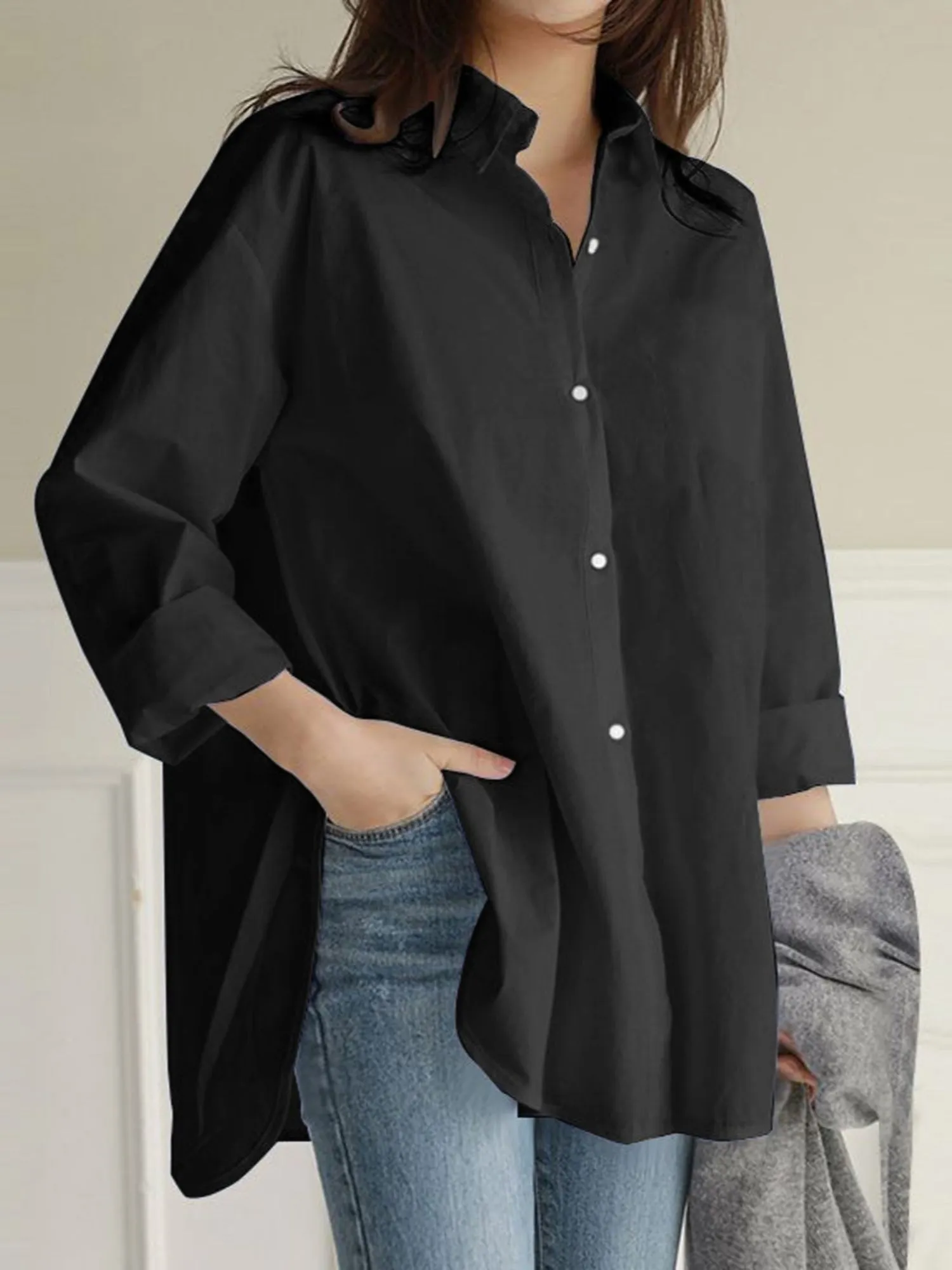 Black Oversized Shirt