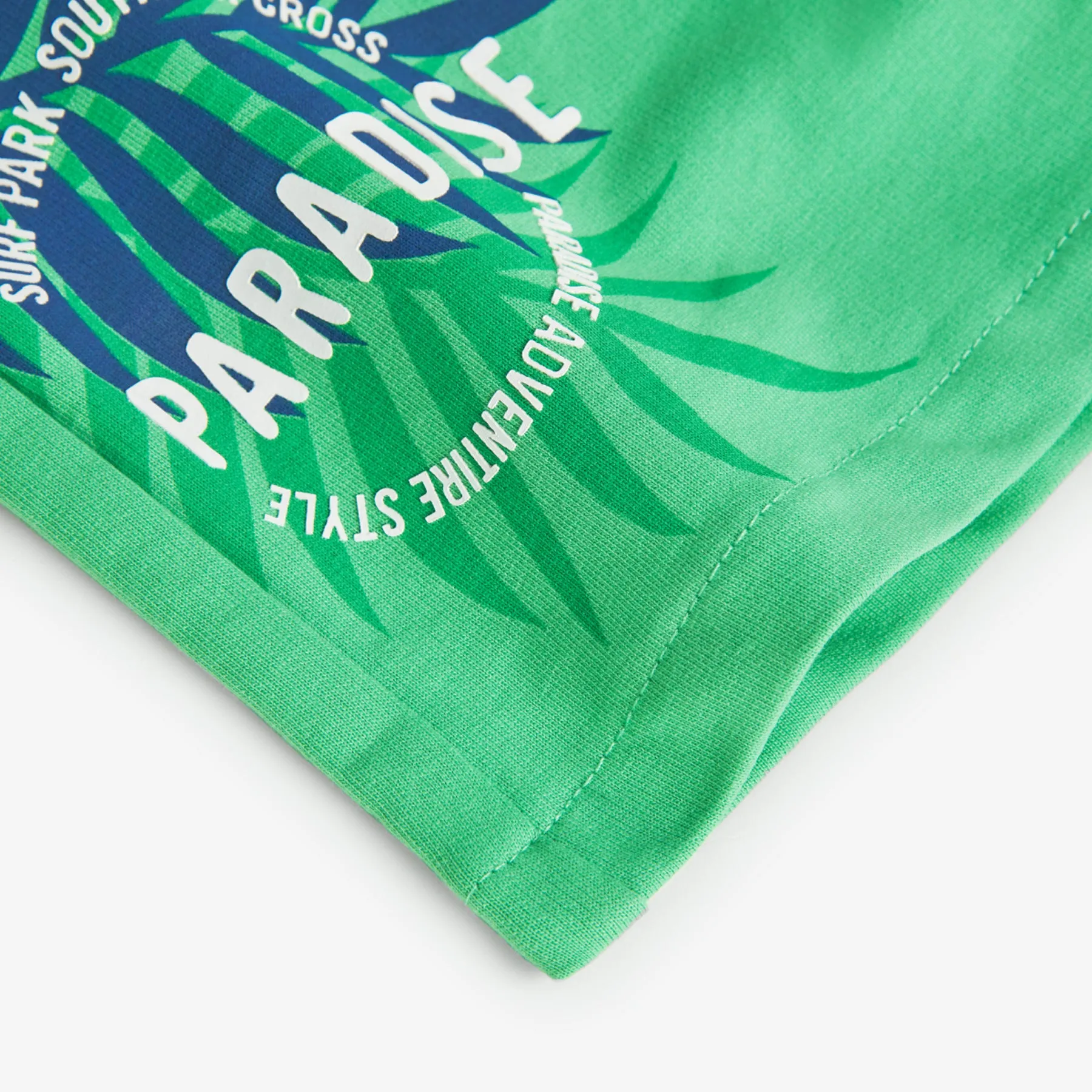 Boboli Green Paradise Print Shorts
