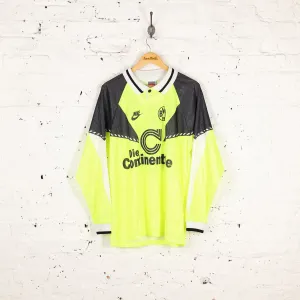 Borussia Dortmund 1990 Nike Long Sleeve Home Football Shirt - Yellow - XL