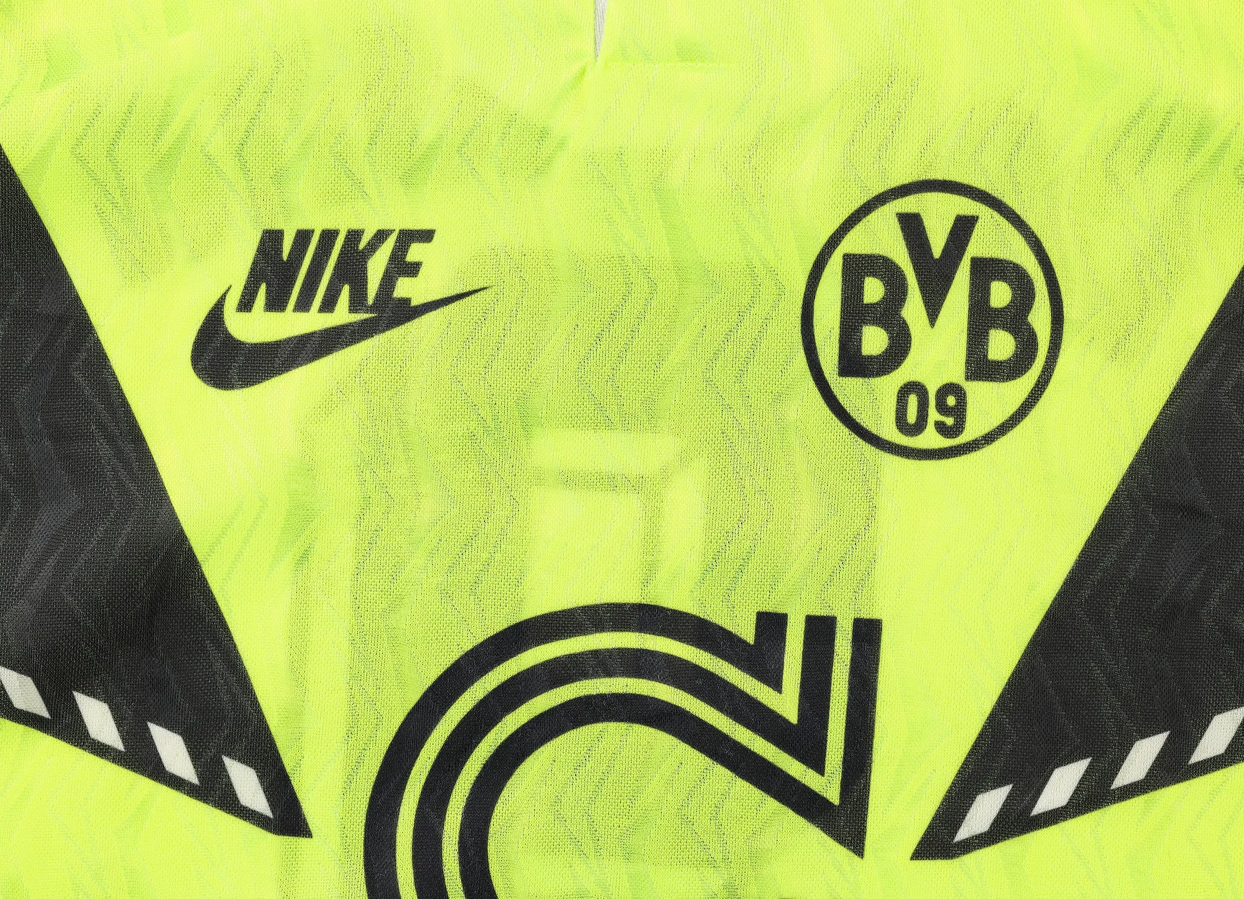 Borussia Dortmund 1990 Nike Long Sleeve Home Football Shirt - Yellow - XL