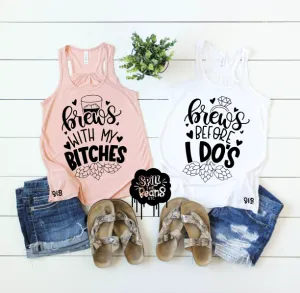 Brews Before I Do's Bachelorette Party Girls Trip Shirts