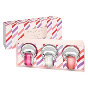 BVLGARI OMNIA FOR WOMEN EDT 3 X 15ML (CORAL   CRYSTALINE   PINK SAPPHIRE ) MINI SET