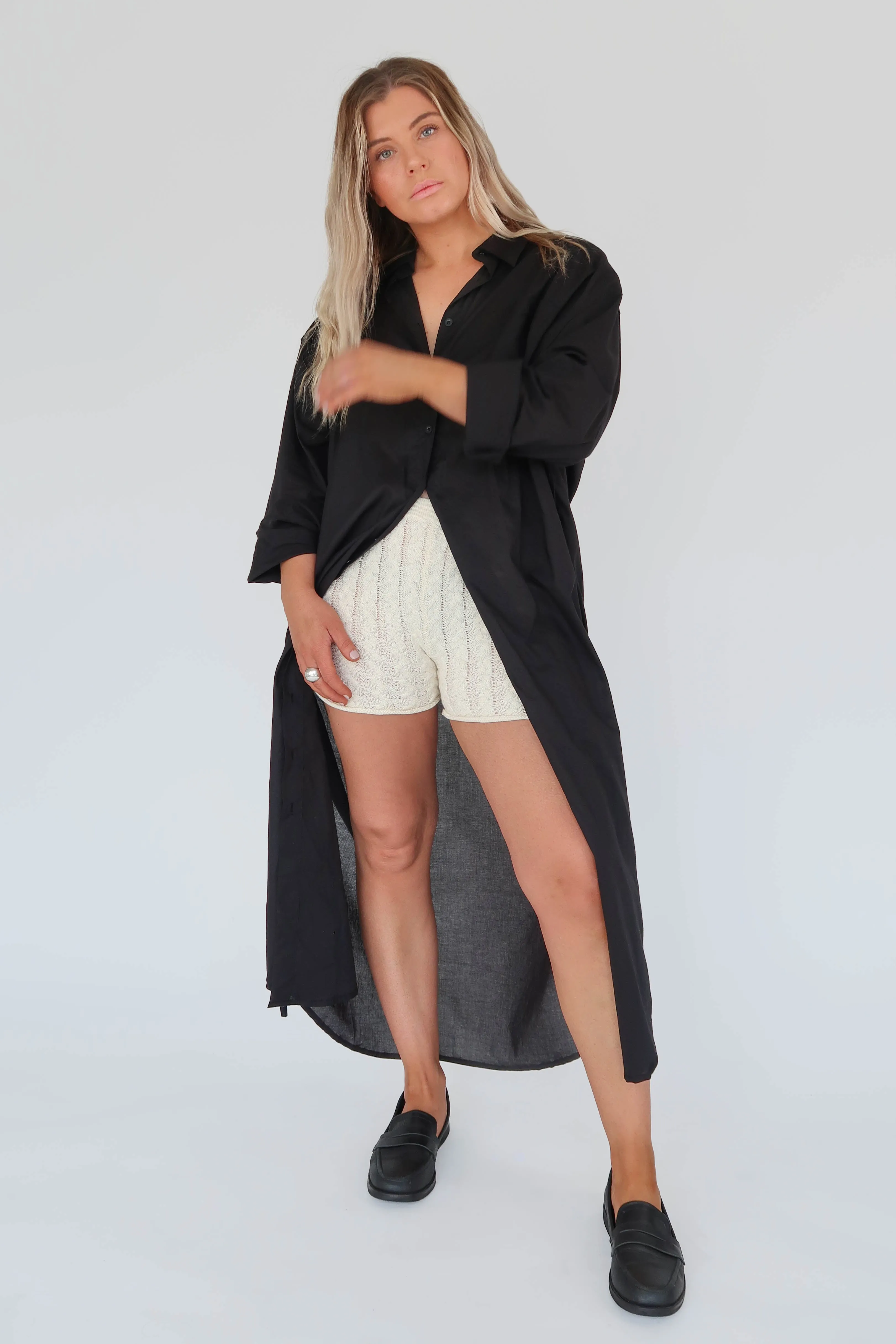 Cable knit Shorts