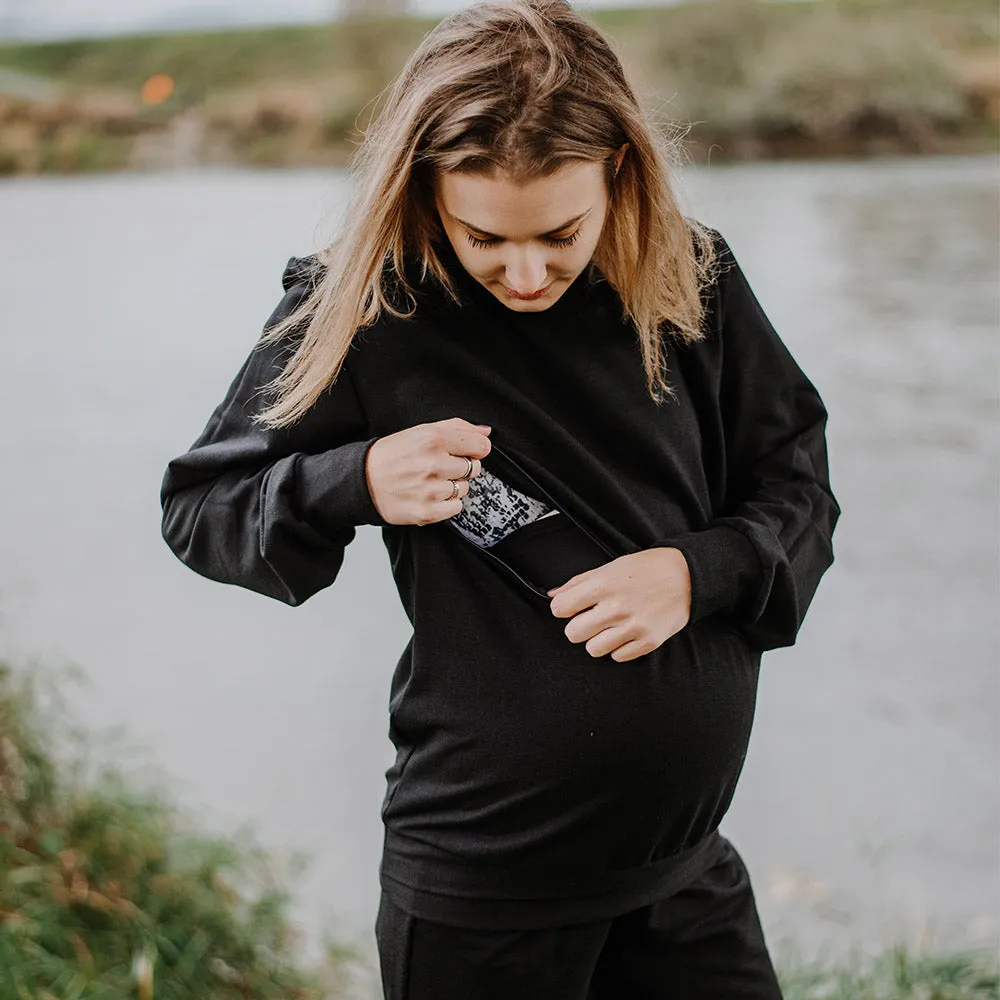 Caden Crew Neck Nursing Sweater