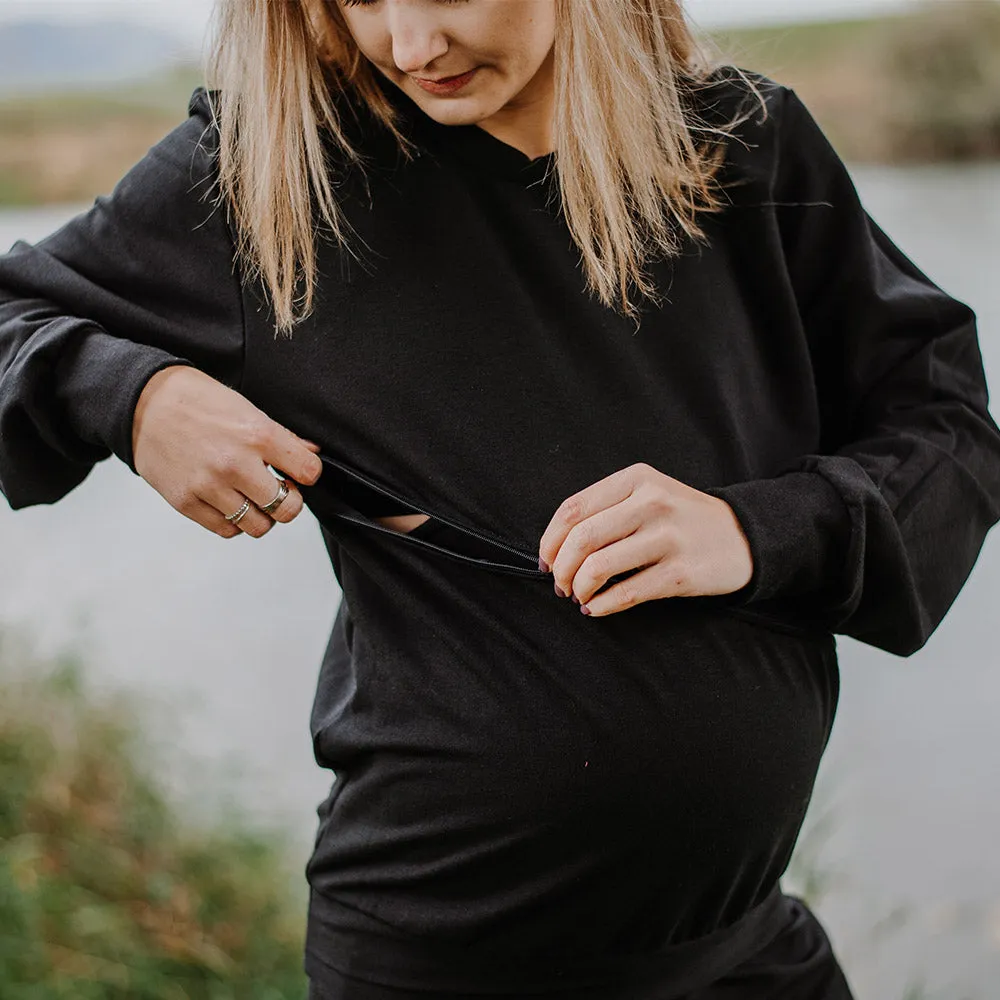 Caden Crew Neck Nursing Sweater