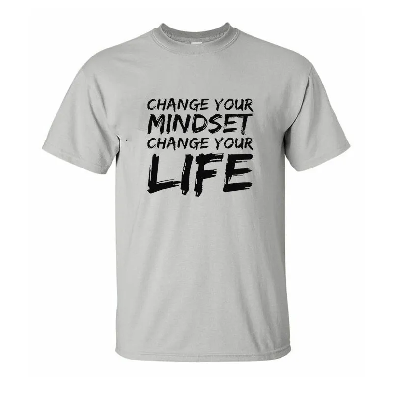 Change Your Mindset Change Your Life Printed Men's T-shirt