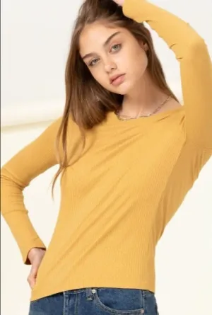Chic Basic Ribbed Knit Top