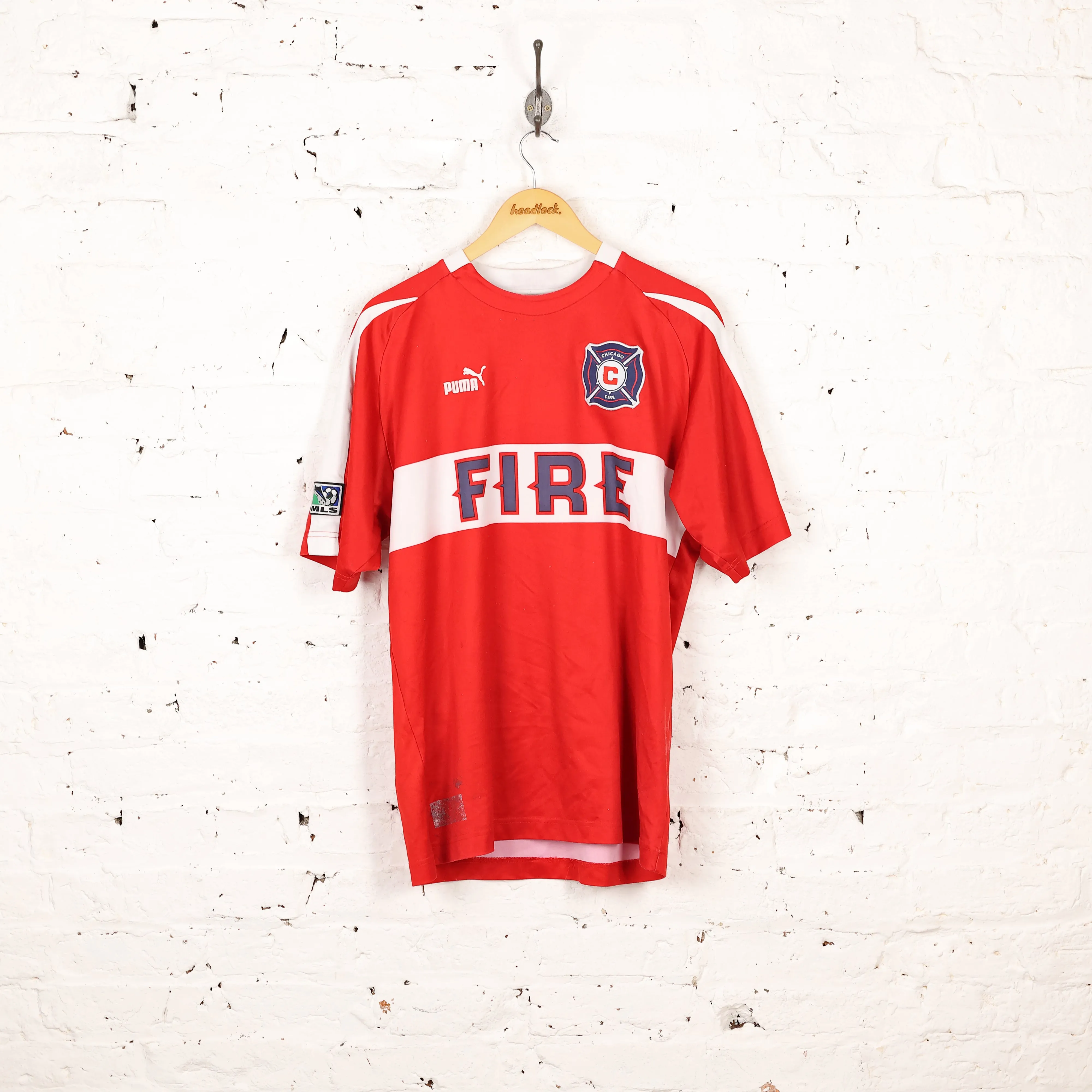 Chicago Fire Puma 2003 Home Football Shirt - Red - XL