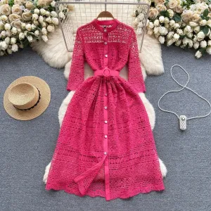 Clara - Embroidered hollow dress
