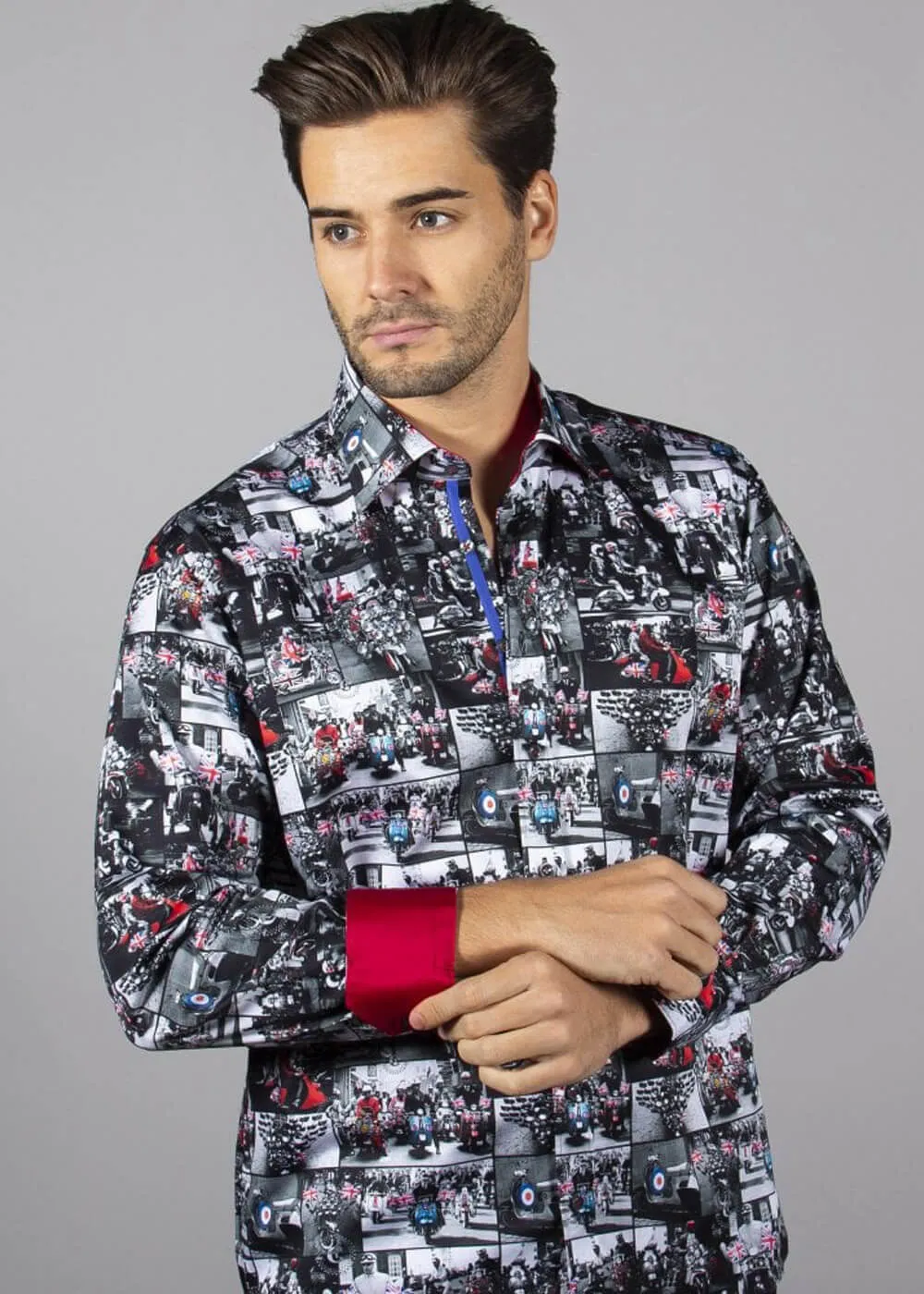Claudio Lugli Mens Mods & Rockers Shirt White
