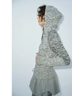 Colorful Knit Zip Hoodie