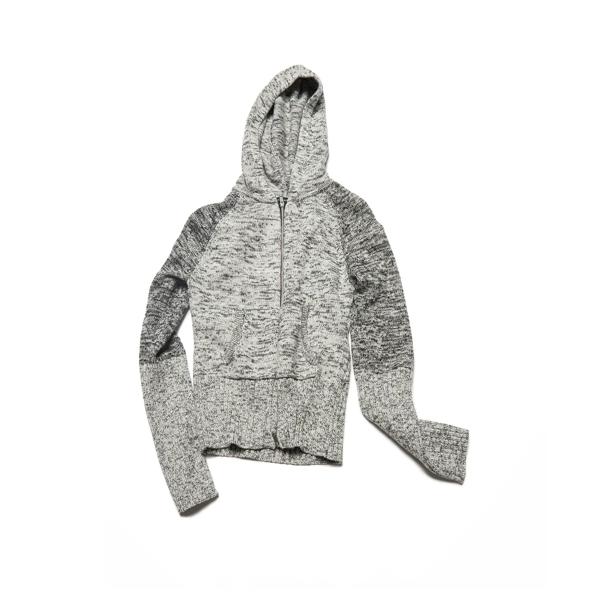 Colorful Knit Zip Hoodie