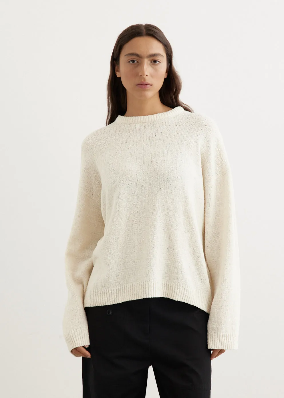 Cotton Blend Chenille Knit