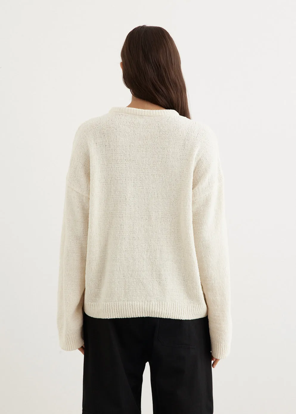 Cotton Blend Chenille Knit
