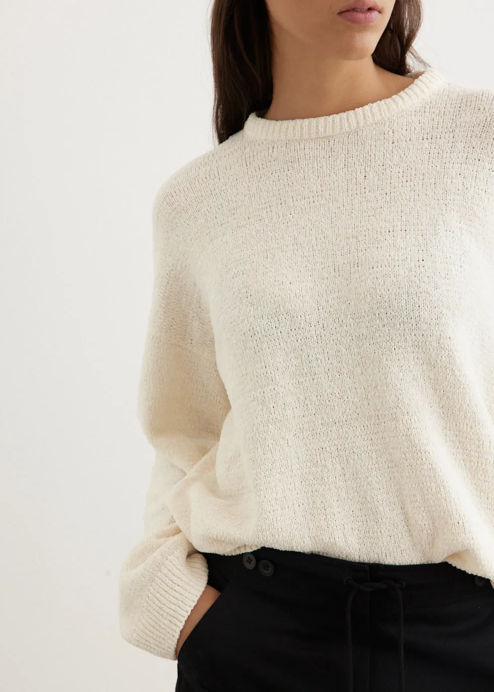 Cotton Blend Chenille Knit