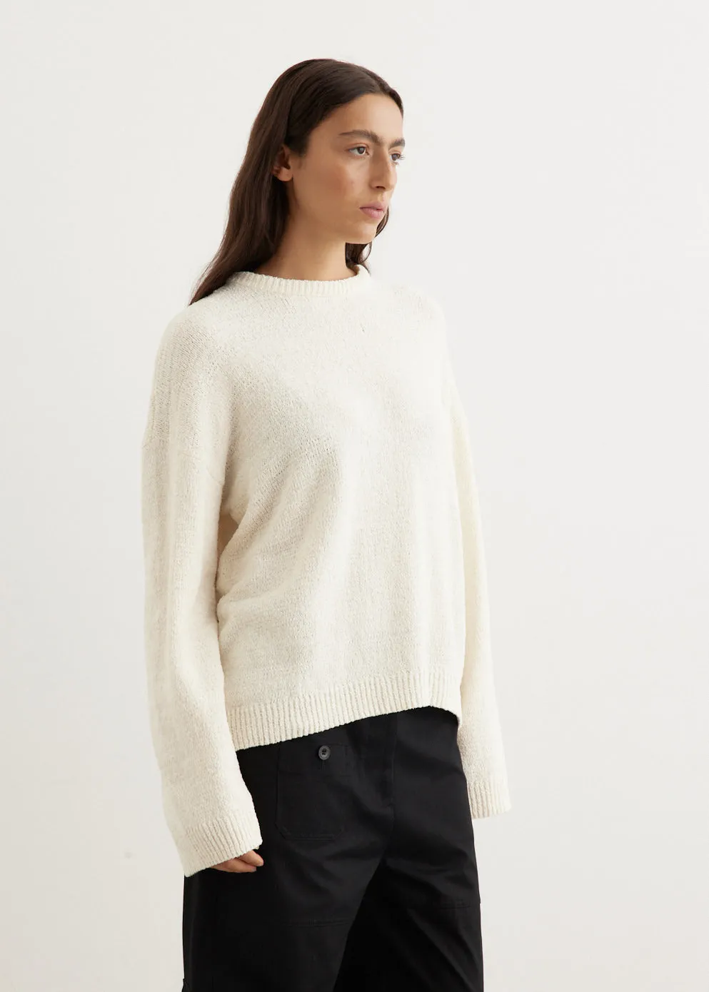 Cotton Blend Chenille Knit