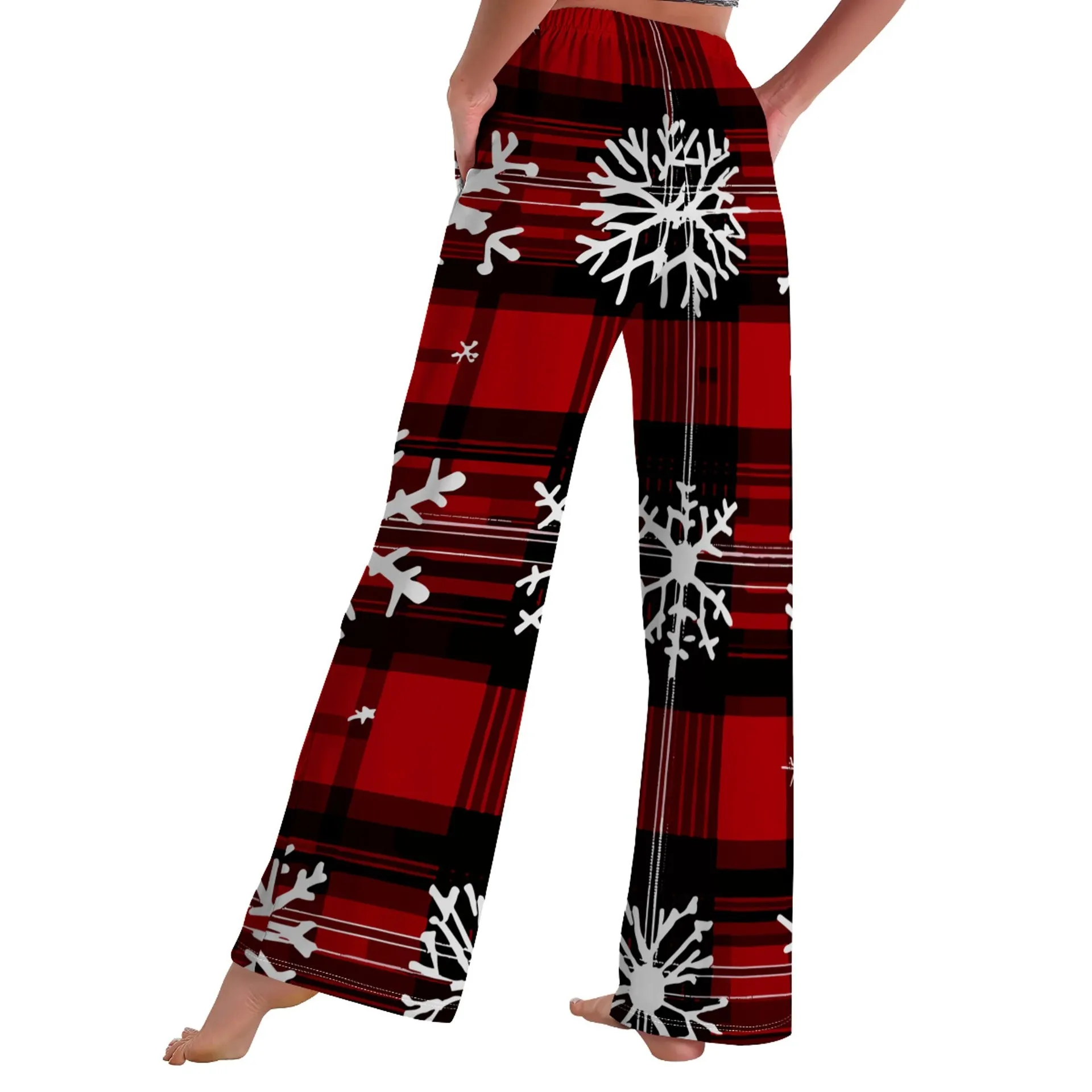 Cozy Christmas Print Pajama Pants for Festive Comfort at Home