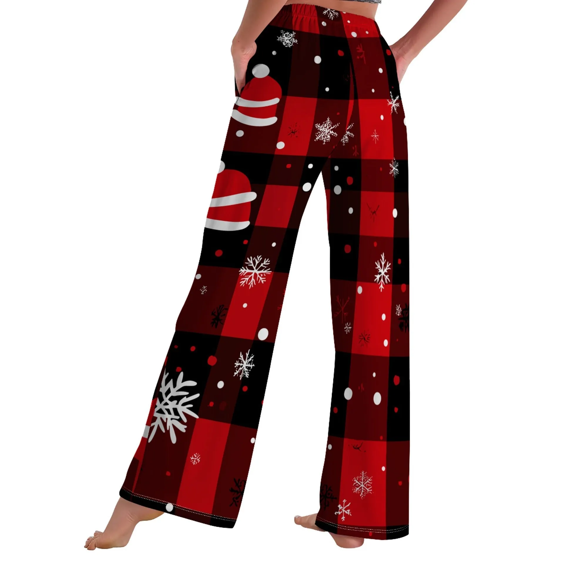 Cozy Christmas Print Pajama Pants for Festive Comfort at Home