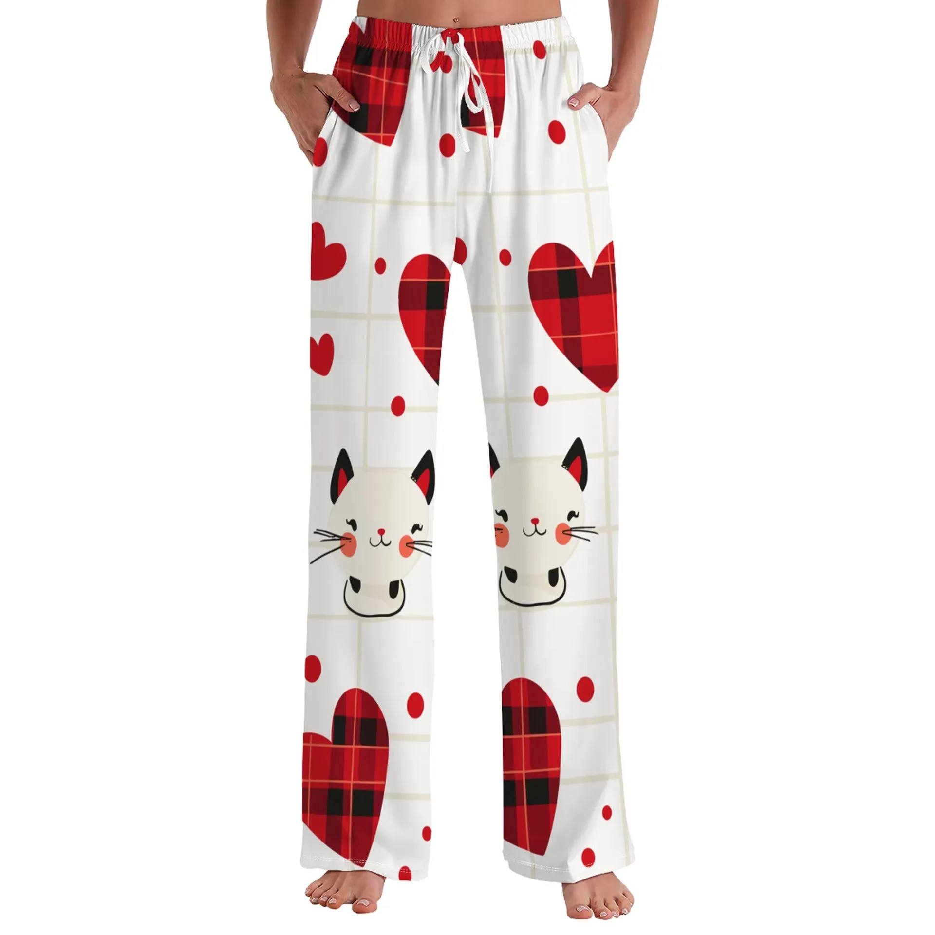 Cozy Christmas Print Pajama Pants for Festive Comfort at Home