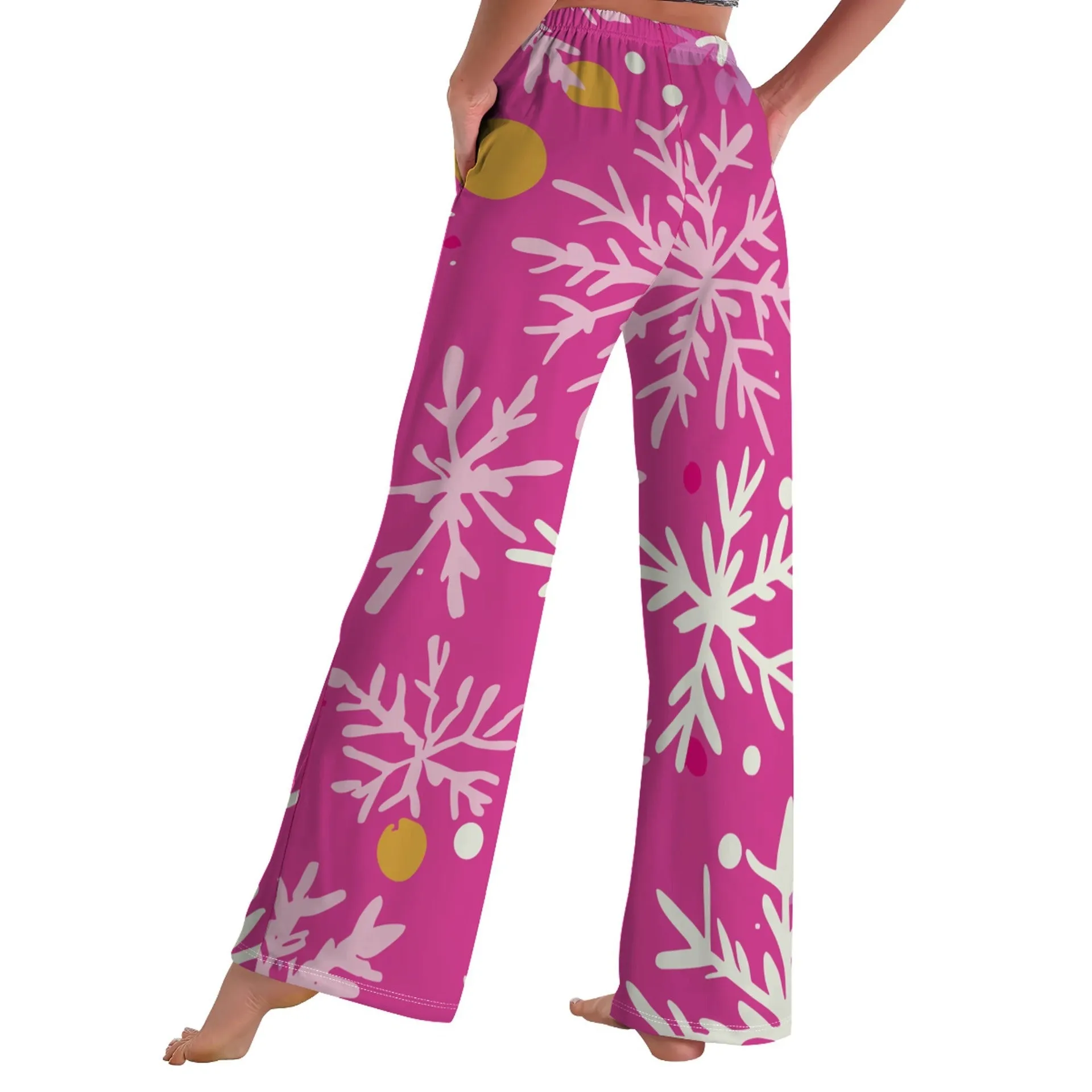 Cozy Christmas Print Pajama Pants for Festive Comfort at Home